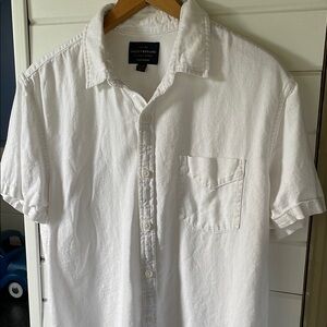 Lucky Brand White Casual Button Down Shirt
